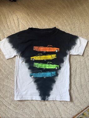 Mish Boys from Denny’s Lester’s tie dye classic car shirt